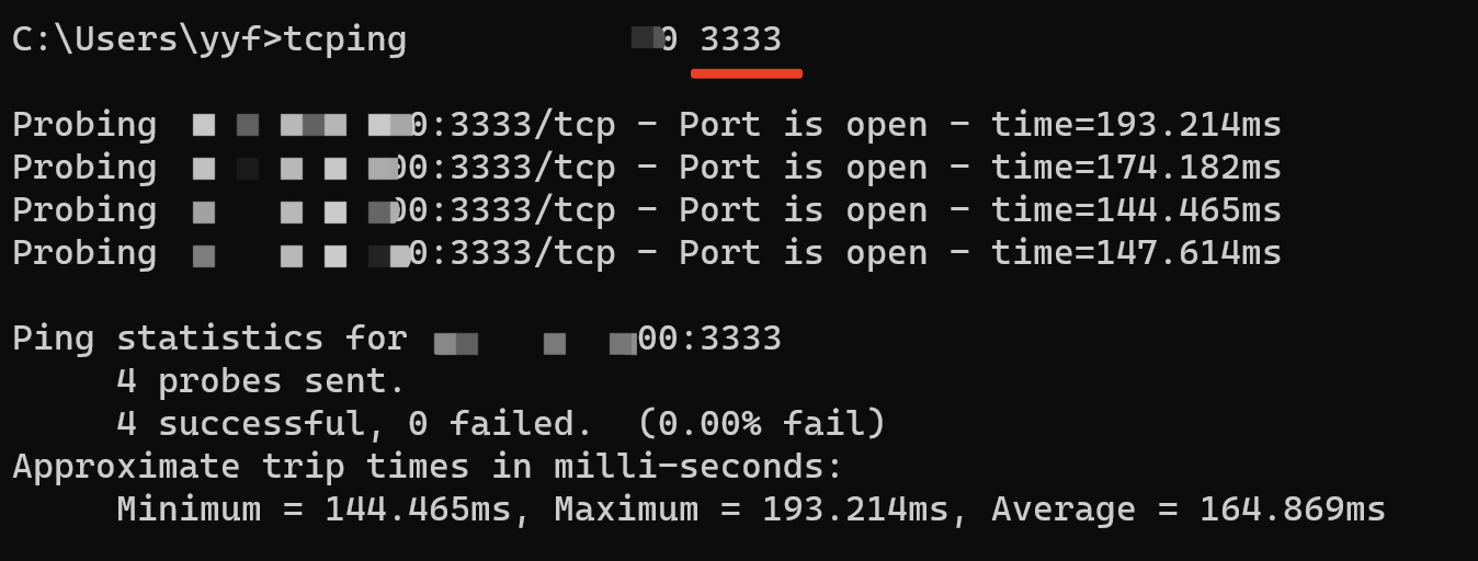 tcping 工具测试端口连通性-tess-wiki